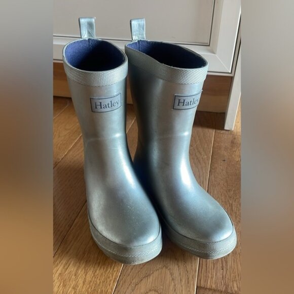Hatley Silver Kids Rubber Boots - Picture 4 of 7